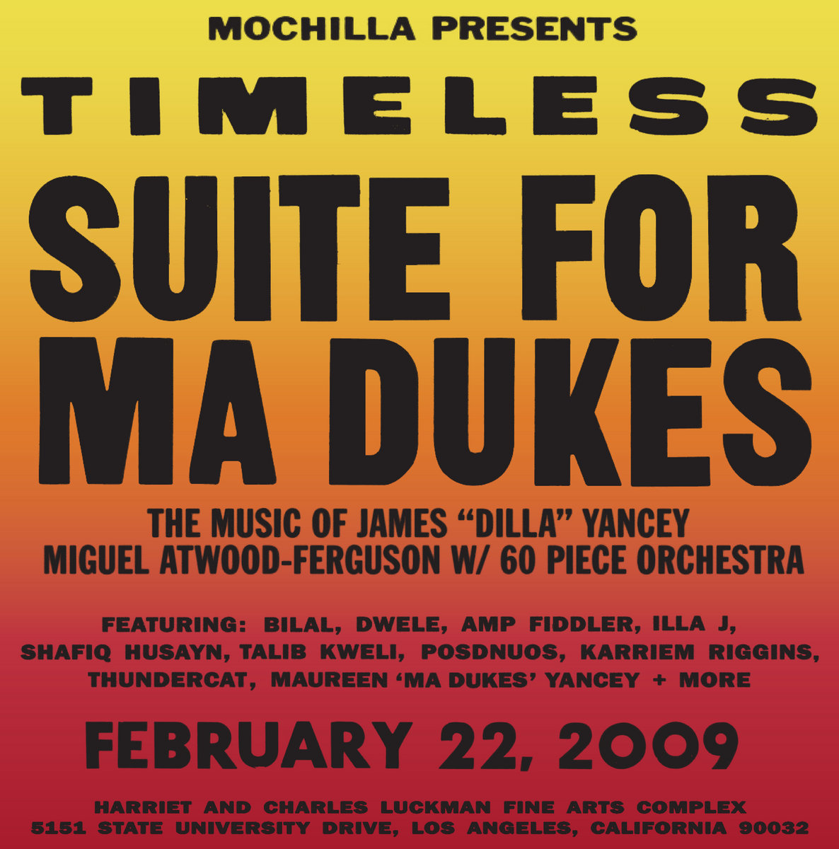 Miguel Atwood Ferguson - Mochilla Presents Timeless Suite For Ma Dukes - The Music Of James J Dilla Yancey 2xLP (Reissue) Miguel Atwood Ferguson - Mochilla Presents Timeless: Suite For Ma Dukes - The Music Of James "J Dilla" Yancey 2xLP (Reissue)