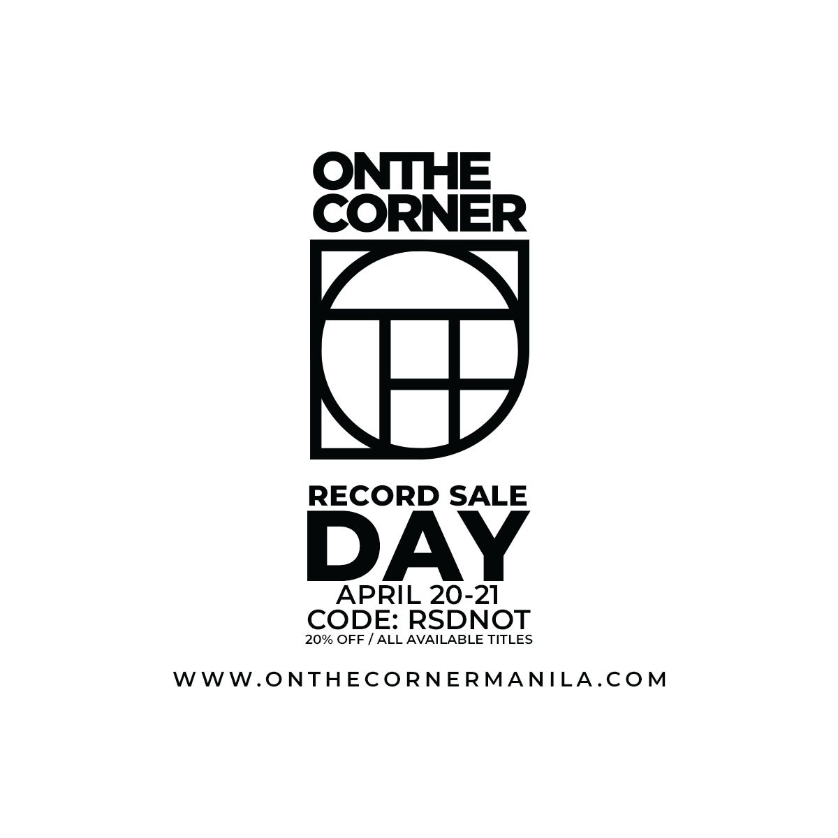 ON THE CORNER MANILA RECORD STORE DAY 2024